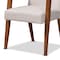 Baxton Studio Glenda Mid-Century Modern Greyish Beige Fabric and Walnut Brown Finished Wood 7-Piece Dining Set 187-7364-10520-Zoro - alternate 5